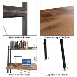 Компьютерный стол ЕУРЕКА ЕРК-ЛД-43ВП Бровн / EUREKA ERK-LD-43VP Brown