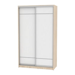 Шкаф-купе B-220х135х60-3(ДСС-Белый-D7D7)