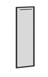 Дверь шкафа левая EDIS EDRG 42-1L Бронза тонированная серая Черный