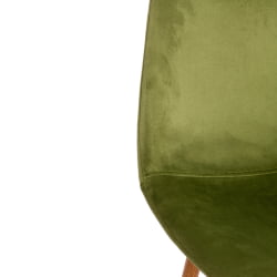 Стул для кухни BREEZE (mod. 4724) вельвет/металл, 44 х 53 х 87 см, Green (зеленый) HLR54 / натуральный
