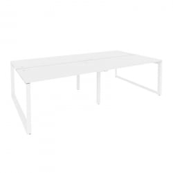 Рабочая станция на О-образном м/к ОНИКС О.МО-Д.РС-4.3.7 Белый Бриллиант / ONIX O.MO-D.RS-4.3.7