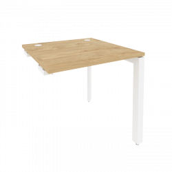 Стол-приставка на П-образном м/к к опорным элементам ОНИКС О.МП-СПР-0.8 Тиквуд Светлый/Белый / ONIX O.MP-SPR-0.8