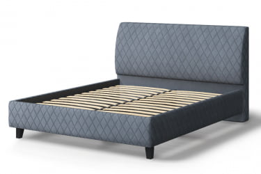 Кровать Хилтон, 2000 * 1200 мм, серый