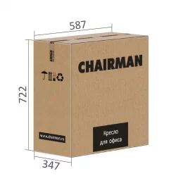 Кресло для оператора CHAIRMAN 020 ткань Бирюзовый
