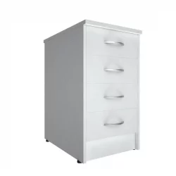 Тумба приставная (с замком) Рива А.ТП-4.1Ф-С Белый / Riva А.ТП-4.1F-S