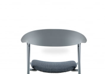 Стул Eila с подушкой пластик серый
