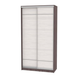 Шкаф-купе коричневый Б-220х120х60-2(ЯАТ-ЯАС-Д7Д7) / B-220х120х60-2(ЯАТ-ЯАС-D7D7)