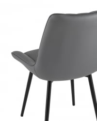 Стул Дарвин экокожа Серый