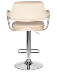 Стул барный ДОБРИН CХАРЛЙ (бежевый велюр (МДЖ9-10)) 2 шт / DOBRIN CHARLY (MJ9-10))