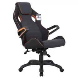 Кресло компьютерное BRABIX Techno Pro GM-003 Черно-серый/оранжевый