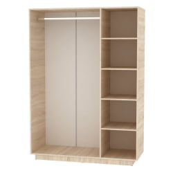 Шкаф распашный Аврора(H22_M)1872х1351х540(ЯАС)