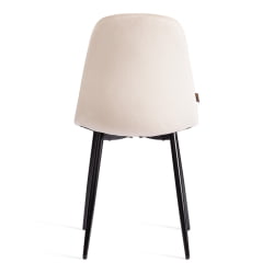 Стул для кухни BREEZE (mod. JSC-58) Велюр/металл , 44 х 53 х 86 см, beige (бежевый) HLR2 / черный
