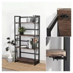 Стеллаж BRABIX LOFT SH-001 Мореный дуб