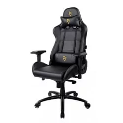 Геймерское кресло Arozzi Verona Signature Black PU Gold Logo