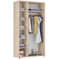 Шкаф распашный Алиса(Х5_М2)2230х1200х540сторцевойручкой(Графит) / Алиса(H5_M2)2230х1200х540сторцевойручкой(Графит)