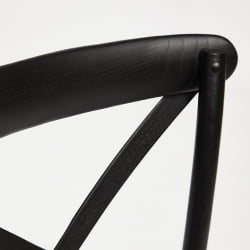 Стул CРОСС (мод.CБ2001) дерево береза, 49.5*53.5*87, черный / CROSS (mod.CB2001)