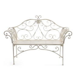Скамья Secret de Maison BEAUJOLAIS (mod. PL08-8574) металл, 136х46х96см, белый антик (antique white)