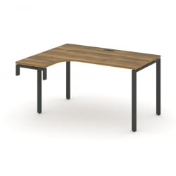 Стол-надставка на опорную тумбу (левый) CONCEPT CN.OSAN-002(L) Сандал Янтарный Антрацит