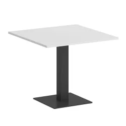 Стол журнальный квадратный ХОМЕ ОФФИCЕ ВР.СП-5-90.2 Белый Бриллиант/Антрацит металл / HOME OFFICE VR.SP-5-90.2