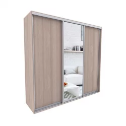 Шкаф-купе 3-х дверный Акцент-Сим ДЗ 2100х600  Ясень шимо светлый