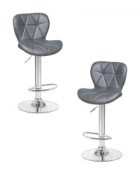 Стул барный ДОБРИН БАРНЙ (серый) 2 шт / DOBRIN BARNY