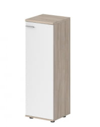 Шкаф средний правый Сигма СГ.804.ОЛ.ВХ.Р Дуб светлый Белый / Sigma SG.804.OL.WH.R