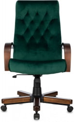 Кресло руководителя Бюрократ T-9928WALNUT Fabric зеленый Italia Green