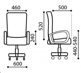 Кресло Ирис Серое с мороженым Белый пластик