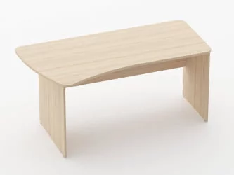 Стол эргономичный Глассй 1.12.16Л Дуб молочный / Glassy