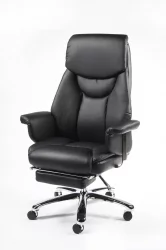 Кресло офисное Парламент H-2021-35 black leather Черный Кресло офисное Парламент H-2021-35 black leather Черный