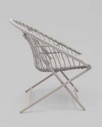 Комплект складной мебели для сада Солей светло-серый / Soley