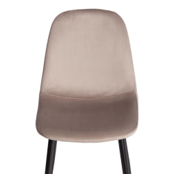 Стул для кухни BREEZE (mod. 4724) Велюр/металл , 44 х 53 х 87 см, Coffee (кофейный) HLR9 / черный