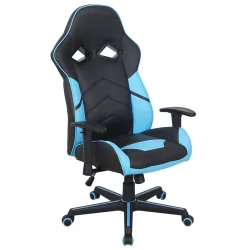 Кресло компьютерное BRABIX Storm GM-006 Черное/голубое