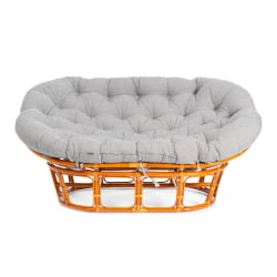 Диван MAMASAN/МАМАСАН 23/02 W /с подушкой/ 169х102х80 см, Honey (мед), матрац 182х119 см, ткань серо-бежевая 3М 16/2