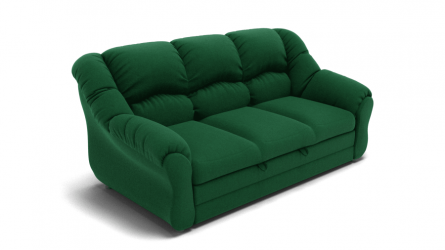 Диван Хост (ЗР) Цвет фасада: Зеленый; Тип: Прямой; Материал фасада: Металл/Велюр