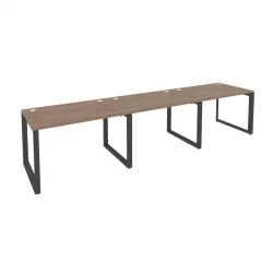 Рабочая станция на О-образном м/к ОНИКС О.МО-РС-3.2.8 Дуб Аризона/Антрацит / ONIX O.MO-RS-3.2.8