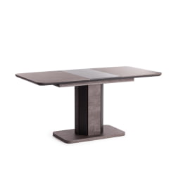 Стол обеденный SKAT ЛДСП/МДФ, 120-160х80х75 см, Оникс/Графит