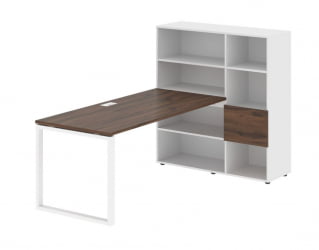 Рабочая станция EDIS EQRST 1217 Дуб Денвер темный Белый Белый