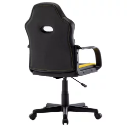 Кресло компьютерное BRABIX Stripe GM-202 экокожа Черный-желтый