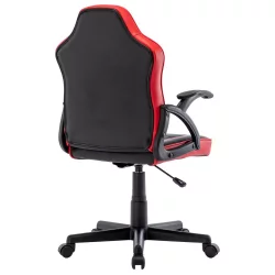 Кресло компьютерное BRABIX Shark GM-203 экокожа Черный-красный