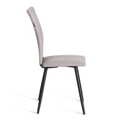 Металлический стул La Rousse NEW, ткань рогожка, серый/черный, 3M 16/2, 45x55x93 см