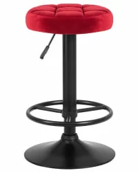 Табурет барный DOBRIN BRUNO BLACK велюр Бордовый  MJ9-43 Табурет барный DOBRIN BRUNO BLACK велюр Бордовый  MJ9-43
