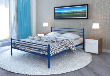 Кровать Милана Plus 1600х1900 Синяя