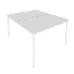 Рабочая станция на металлокаркасе SLIM SYSTEM С.СП-4.3 Серый-Белый