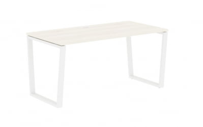 Стол письменный ЕДИС ЕВСТ 1580 Ясень Траун Белый / EDIS EVST