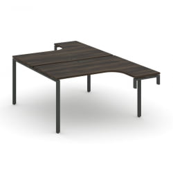 Рабочая станция-надставка на опорные тумбы CОНCЕПТ CН.ДСАН-001 Дуб Мали Черный / CONCEPT CN.DSAN-001