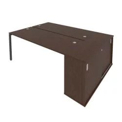 Рабочая станция с опорным шкафом-купе Metal System Б.РС-СШК-1.5 Венге/Антрацит Рабочая станция с опорным шкафом-купе Metal System Б.РС-СШК-1.5 Венге/Антрацит