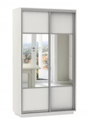 Шкаф-купе двухдверный Экспресс Дуо Комби 1200х2400h Белый снег Шкаф-купе двухдверный Экспресс Дуо Комби 1200х2400h Белый снег
