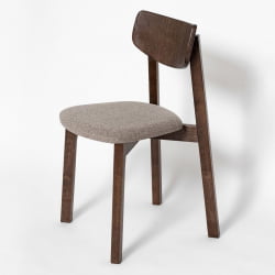 Стул с мягким сиденьем Вега Карамел жаккард Орех / Caramel