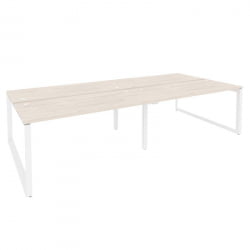 Рабочая станция на О-образном м/к ОНИКС О.МО-Д.РС-4.4.7 Денвер Светлый/Белый / ONIX O.MO-D.RS-4.4.7